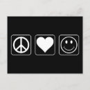 Search for peace love and happiness postcards Hippie