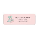 Search for kitchen return address labels Pink