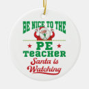 Search for funny gym christmas decor Santa