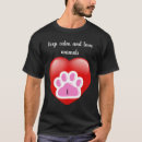 Search for animal footprints tshirts Cat