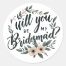 Search for bridesmaid proposal stickers Floral