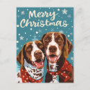 Search for german shorthaired pointers postcards Merry christmas