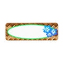 Search for hibiscus flowers return address labels Summer