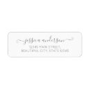 Search for modern chic return address labels Calligraphy