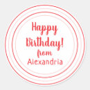 Search for happy birthday envelope seals Minimalist