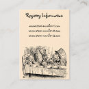 Search for alice in wonderland business cards Mad hatter