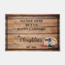 Search for happy camper doormats Rustic