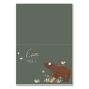 Search for woodland place cards Bear