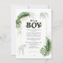 Search for sweet baby boy shower invitations Rustic green plants nature