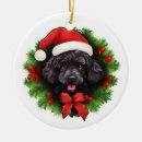 Search for black poodle christmas tree decorations Wreath