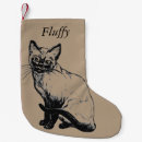 Search for siamese cat christmas stockings Red