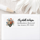 Search for modern elegant trendy stylish return address labels Floral