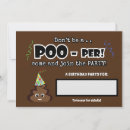 Search for poop party invitations Funny
