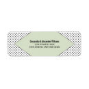 Search for polka dot wedding return address labels Elegant