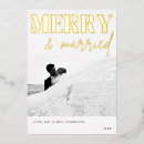 Search for first married christmas cards Gold