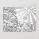 Search for vector flowers postcards Monochrome