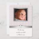 Search for white and silver christening invitations Baby