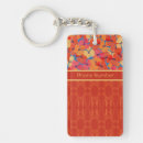 Search for pink damask key rings Flowers
