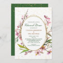 Search for pink rehearsal dinner invitations Cherry blossom