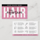 Search for tips for business cards Beauty salon