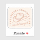 Search for retro western stickers Cowgirl