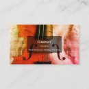 Search for violin business cards Modern