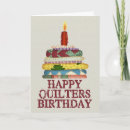Search for quilter birthday cards Colourful