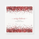 Search for red glitter christmas napkins Elegant