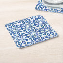 Search for blue ceramic coasters Blue and white