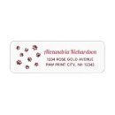 Search for rose gold glitter return address labels Sparkly