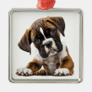 Search for white boxer christmas tree decorations Puppy