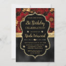 Search for red black gold invitations Marble