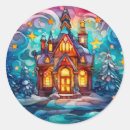 Search for christmas stained glass stickers Red
