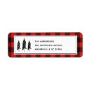 Search for flannel return address labels Rustic