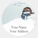 Search for snowman return address stickers Cute