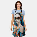 Search for modern geometric aprons Elegant