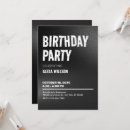 Search for grunge birthday invitations Modern