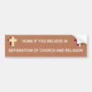 Search for separation bumper stickers Church