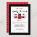 Search for ladybug baby girl shower invitations Floral