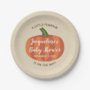 Search for pumpkin baby shower plates Orange