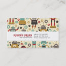 Search for robot business cards Retro