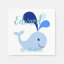 Search for blue whale napkins Animal