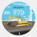 Search for construction birthday party stickers Transportation