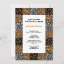 Search for animal print baby shower invitations Wild