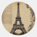 Search for eiffel tower round stickers City