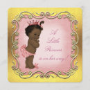 Search for african american princess baby shower invitations For her