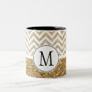 Search for gold chevron mugs Glam