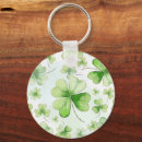 Search for st patricks birthday key rings Four leaf clover