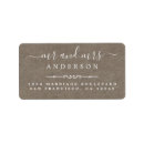 Search for kraft paper return address labels Rustic