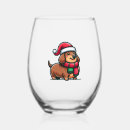 Search for christmas wine glasses Pug